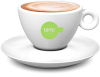 Cappuchino kop groen vol