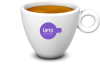 Espresso kop Los paars vol