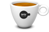 Espresso kop Los zwart vol