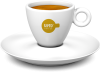 Espresso kop oker vol