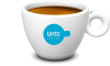 Koffie kop Los blauw vol