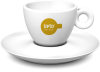 Koffie kop oker