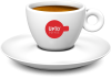 Koffie kop rood vol
