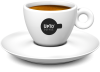 Koffie kop zwart vol