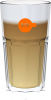 Latte Macchiato Glas oranje vol