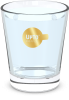 Waterglas goud vol
