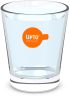 Waterglas oranje vol