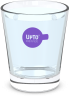 Waterglas paars vol