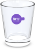 Waterglas paars
