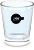 Waterglas zwart vol