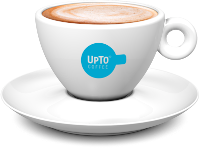 Cappuchino kop blauw vol