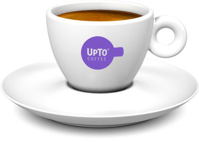 Koffie kop paars vol