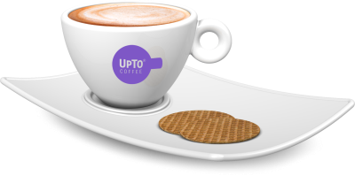 Schotel vierkant met Cappuchino paars