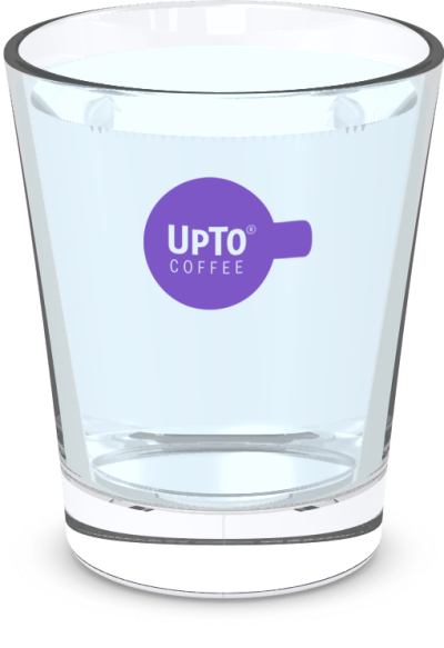 Waterglas paars vol