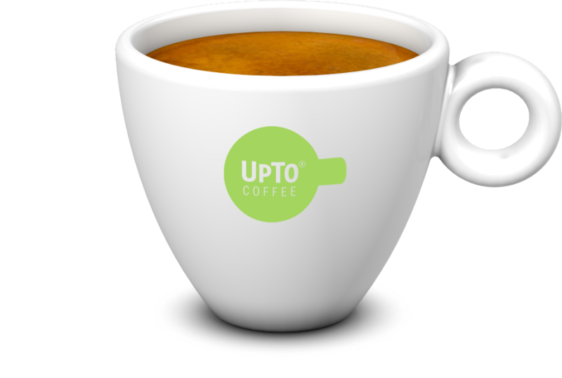 Espresso kop Los groen vol