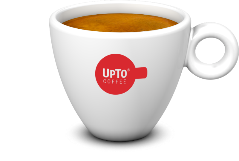 Espresso kop Los rood vol