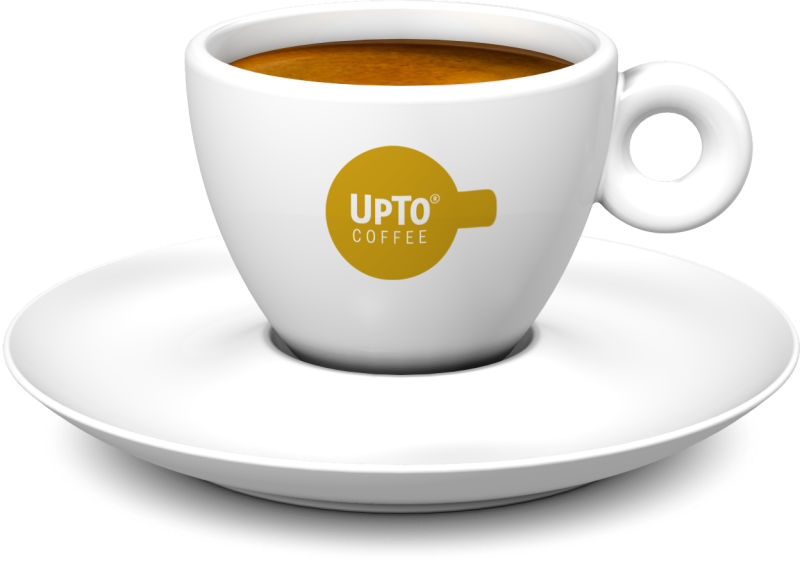 Koffie kop oker vol
