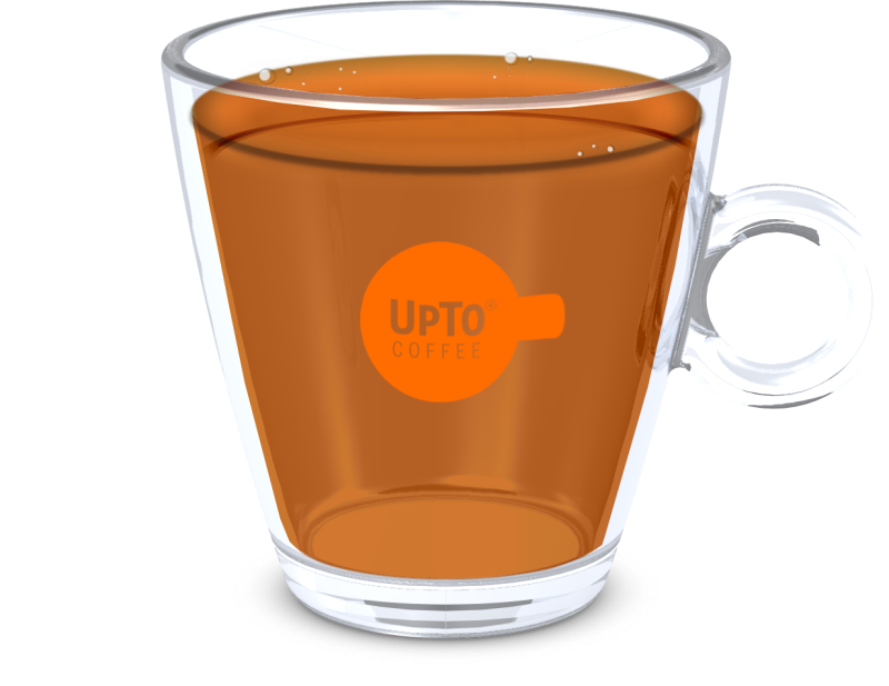 Theekop oranje vol