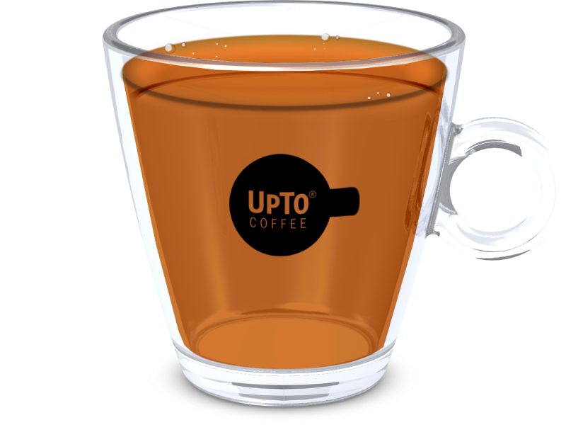 Theekop zwart vol